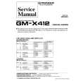PIONEER GMX412 X1R/UC/ES Service Manual