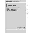 PIONEER KEH-P7035 Owners Manual