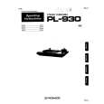 PIONEER PL-930 Owners Manual