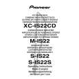 PIONEER XC-IS22CD Owners Manual