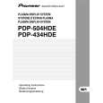 PIONEER PDP-434HDE Owners Manual