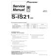 PIONEER S-IS21/XBR Service Manual