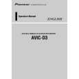 PIONEER AVIC-D3/XU/EW5 Owners Manual