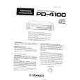PIONEER PD4100 Owners Manual