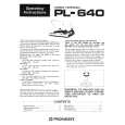 PIONEER PL-640 Owners Manual