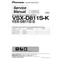 PIONEER VSX-D811S-S/MYXJI Service Manual