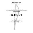 PIONEER S-HS01/SDBXTW/E Owners Manual