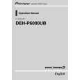PIONEER DEH-P6000UB/XN/UC Owners Manual
