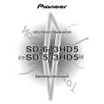 PIONEER SD-533HD5/KBXC Owners Manual