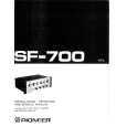 PIONEER SF700 Owners Manual