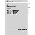 PIONEER DEH-2000MP/XS/UC Owners Manual