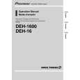 PIONEER DEH-1600/XU/UC Owners Manual