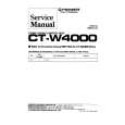 PIONEER CT-W4000 Service Manual