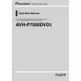 PIONEER AVH-P7500DVD-2/EW Owners Manual