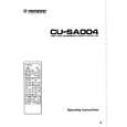 PIONEER CU-SA004 Owners Manual