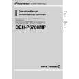 PIONEER DEH-P6700MP/XM/EW Owners Manual