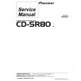 PIONEER CD-SR80/E Service Manual