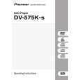 PIONEER DV-575K-S Owners Manual