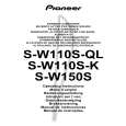 PIONEER S-W110S-K Owners Manual
