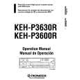 PIONEER KEH-P3600R Owners Manual
