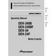 PIONEER DEH-3400/XN/UC Owners Manual