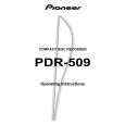 PIONEER PDR-509/MV/2 Owners Manual