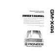 PIONEER GMX414 Owners Manual