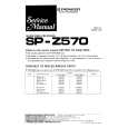 PIONEER SPZ560 Service Manual