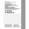 PIONEER S-W250S/MYSXTW5 Owners Manual