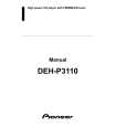 PIONEER DEH-P3110R Owners Manual