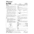 PIONEER S-F60/XCN5 Owners Manual