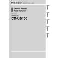 PIONEER CD-UB100 Owners Manual