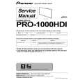PIONEER PRO-1000HDI/LUCXC Service Manual