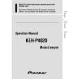 PIONEER KEH-P4020/XM/UC Owners Manual