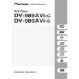 PIONEER DV-989AVI-G Owners Manual