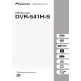 PIONEER DVR-541H-S/RDRXV Owners Manual