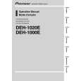 PIONEER DEH-1020E/XN/EW5 Owners Manual