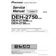 PIONEER DEH-2750B/XM/ES Service Manual