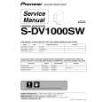 PIONEER S-DV1000SW/NVXJI Service Manual