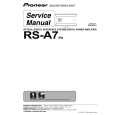 PIONEER RS-A7/EW5 Service Manual