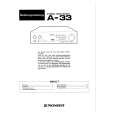 PIONEER A-33 Owners Manual