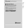 PIONEER DEH-P9800BT/EW Owners Manual
