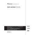 PIONEER PDP-4270XD/WYVIXK5 Owners Manual