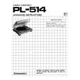PIONEER PL-514 Owners Manual